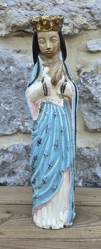 Vierge grès vernissé - grès,