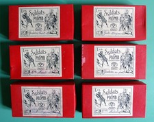 Soldats de Plomb CBG Mignot Lot de 6 boîtes vides 15 x 8 x 3,5 cm