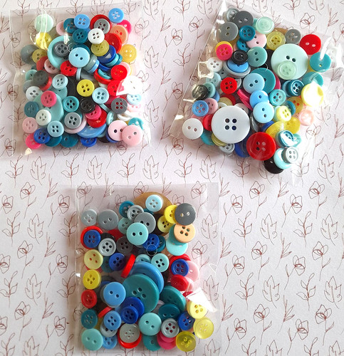 Boutons ronds plastique - en,