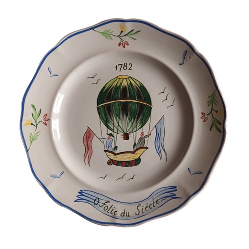 Assiette longwy folie - o,