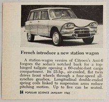 1965 Magazine Photo Citroen