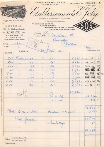 1951 rasoirs surete ouvre - surete,