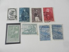 lot de 8 timbres belges