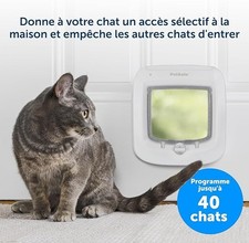 Petsafe PPA1916687 Chatière à Puce Électronique pour Chat avec Micropuce Lecteur