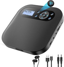 Lecteur CD Portable Avec Bluetooth Et Haut-Parleurs, Discman Akku ´S