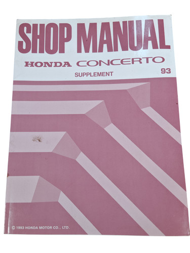 Manuel atelier honda - manuel,