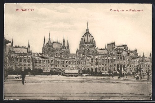Carte postale budapest tram - carte,