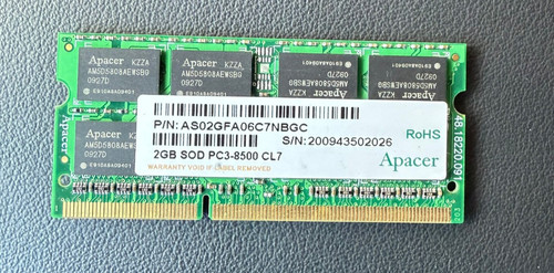 Apacer ddr3 1066 - 2, mhz