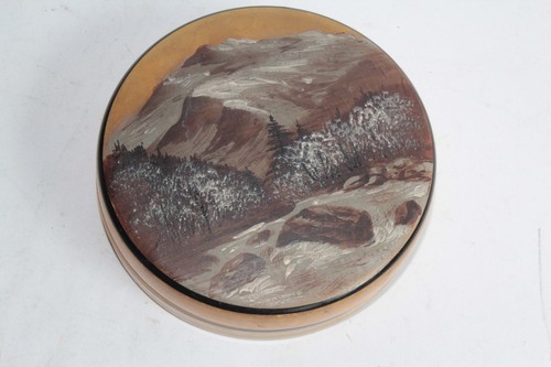 Boite verre émaillé peinture