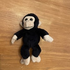 Doudou peluche Singe Noir