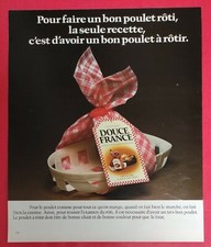 Press advertisement: DOUCE FRANCE Ready to Cook 1976 Roast Chicken