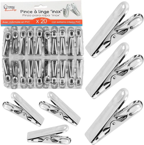 Pince linge inox avec - a,