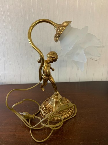 Lampe ange bronze 32cm - h:,
