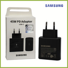 Genuine Samsung Fast Charger 45W + USB-C Charging Cable Galaxy S22 S23 S24 Ultra