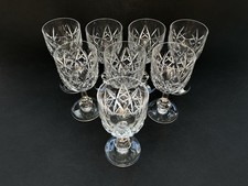 BACCARAT 8 VERRE A VIN CRISTAL TAILLÉ MODÈLE HARFLEUR GLASS OLD CRYSTAL VIN WINE