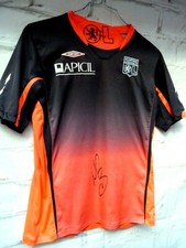 Maillot LYON ol OLYMPIQUE LYONNAIS signé signed MICHEL BASTOS ultras foot