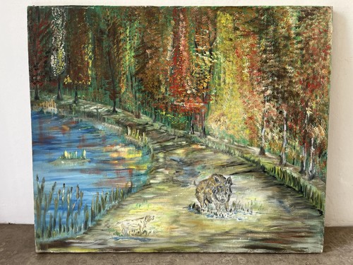 Tableau peinture sur toile - tableau,
