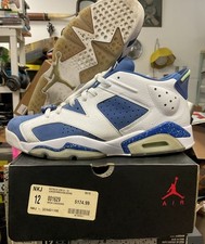 2015 Air Jordan 6 Low Ghost Green White Suede Blue Size 12 Men’s (304401-106) OG