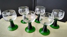 6 Verres à vin blanc d'Alsace