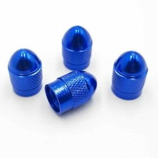 bouchons valve bleu aluminium