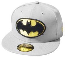 New Era Batman Gris Jaune 59Fifty Fitted Cap Dc Comics Capuchon Édition Limitée