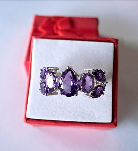 Bague améthyste argent 925 - , /