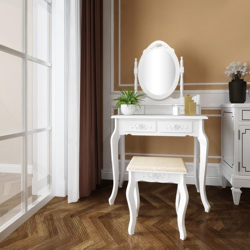 Coiffeuse avec miroir - coiffeuse, de