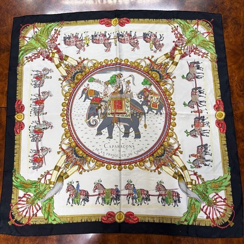 Auth hermes foulard soie 100 - foulard, 100%