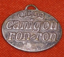Keyring Medal for Chien Cat CLUB CANIGOU RON-RON Numbered 51.19