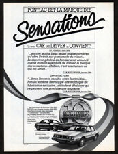1984 PONTIAC 6000 STE & Fiero Vintage Original Print AD | Car & Driver review CA