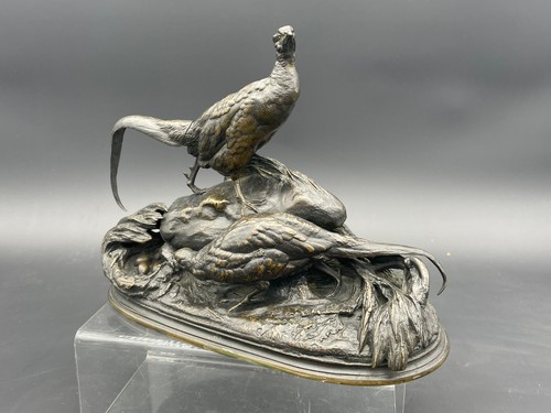 Pheasant sculpture animal - pheasant, sculpture,