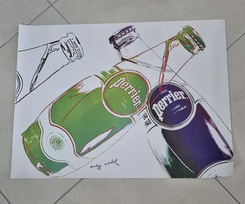 Affiche publicitaire perrier - publicitaire,