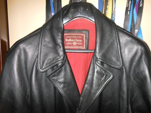 Veste cuir homme marlboro - cuir,