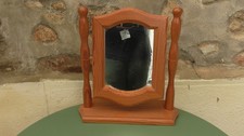 Miroir pivotant en bois des années 80 environ 