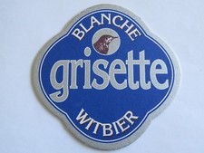 Bière dessous de Verre ~ Brassière St Feuillien Grisette Blanche Witbier~ Le