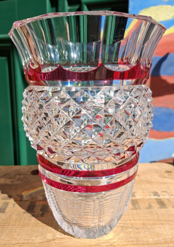 Val lambert vase cristal - val,