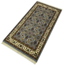 Bleu Clair Tapis Laine Noué