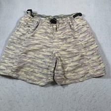 Patagonia Shorts Mens XL Brown Green Rainbow Trout Lined Vintage Outdoor Nylon