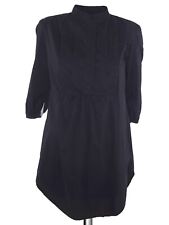 Petite robe Prive Italia chemise femme tunique noire fabriquée en Italie 40 S
