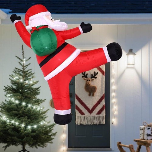 Père noël gonflable - gonflable, grimpant
