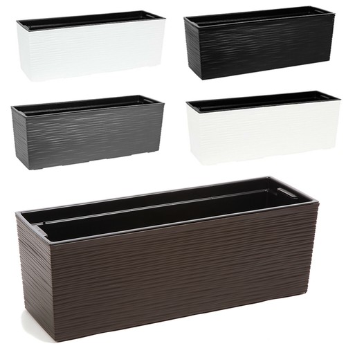 Pot fleurs plastique - fleurs, en