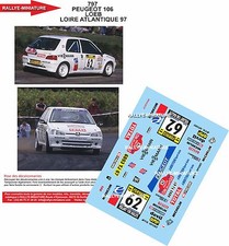 DECALS 1/43 REF 0797 PEUGEOT