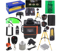 NIVEAU LASER TRÉPIED LASER CROIX 16 LIGNES Cross line laser LINBOX 30 m 2batteri