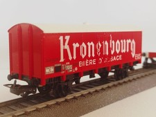 JOUEF 626 HO Wagon Couvert Kronenbourg 2 Essieux SNCF EVS 1/87 1:87 vintage 1966