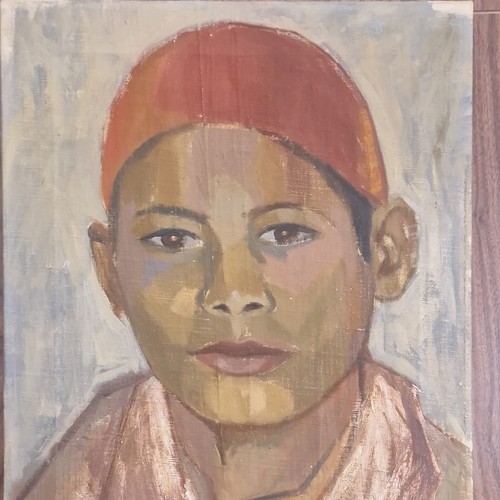 Tableau peinture jeune arabe - tableau,