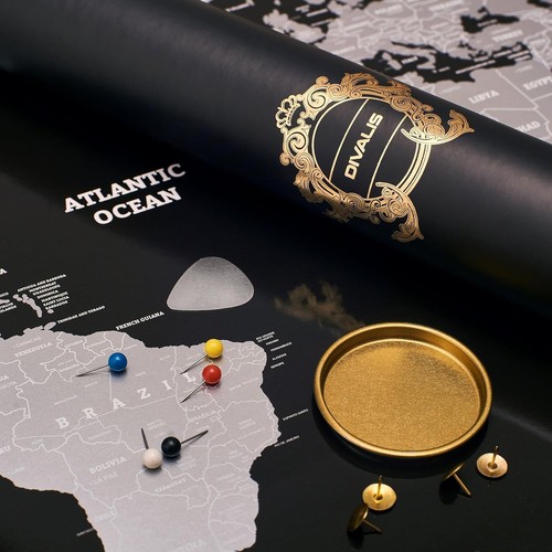 Divalis grande carte monde - carte, du