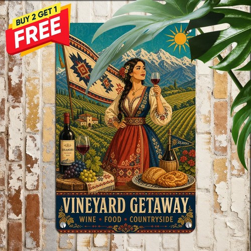 Wine cuisine poster metal sign - poster,
