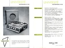 EP 750 Phono Image & Sound University Turntable Electrophone Advertising