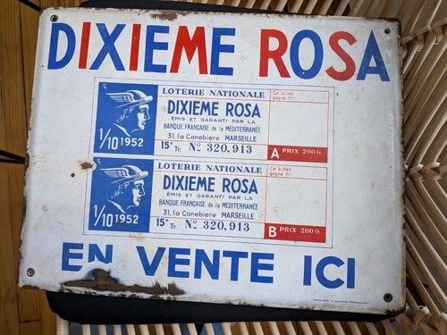 Dixième rosa plaque - dixiÈme,