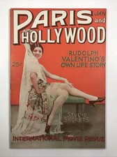 Paris and Hollywood Magazine January 1927 Valentino's Life Story-Photos Pinups